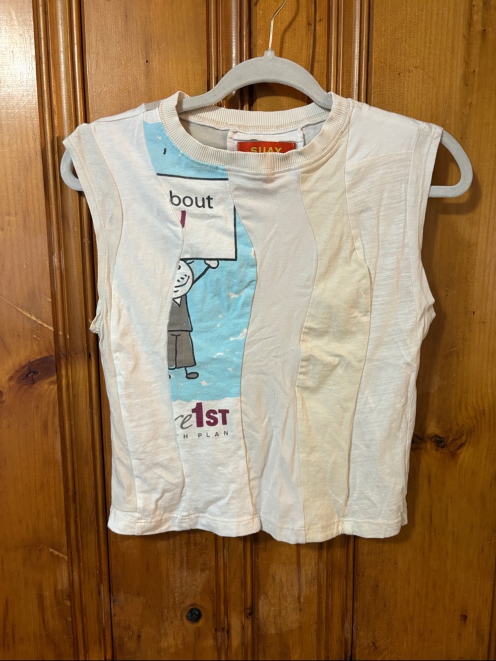 Women’s SUAY Tank Top - The Wavy Tank -  Remade Vintage - Size 1 (XS)